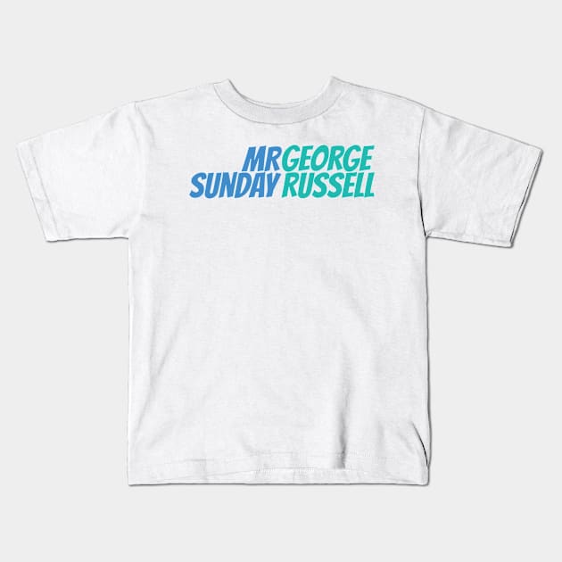 George Russell - Mr Sunday #2 Kids T-Shirt by GreazyL